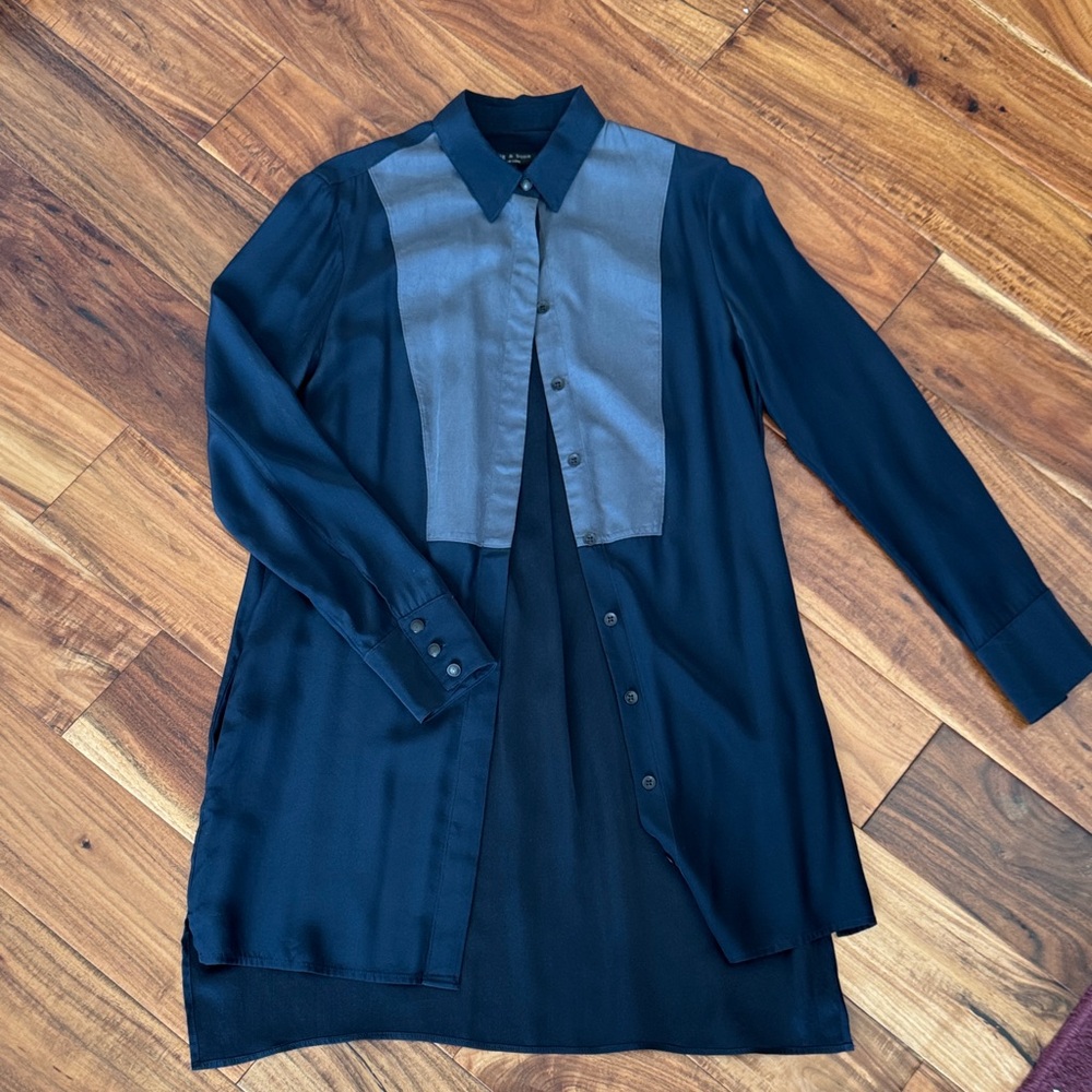 Rag & Bone Charcoal and Black Shirt